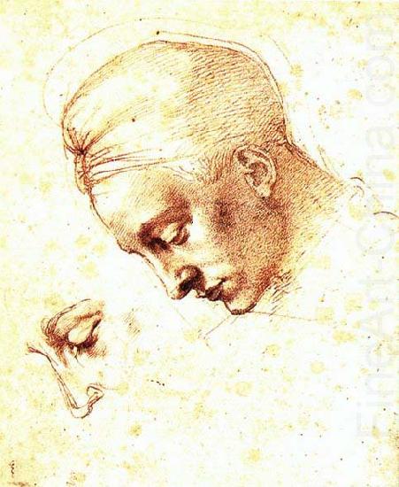 Study of a Head, Michelangelo Buonarroti